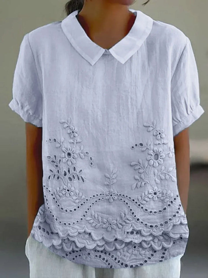 Valentina | Camicia Ricamata a Fiori