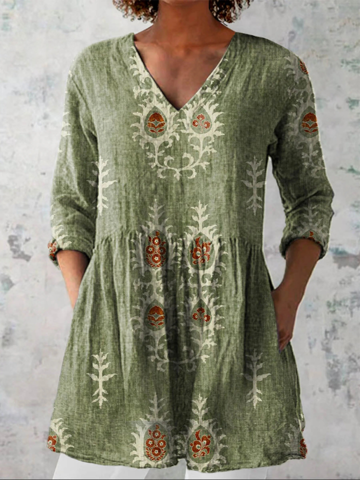 Rebecca | Blusa lunga con scollatura a V