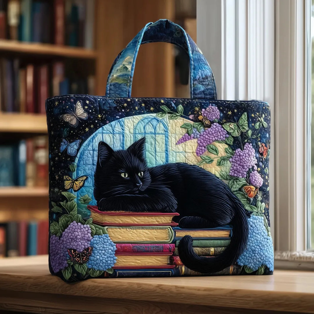 Sacchetto Artigianale - Gatto Nero su Libri