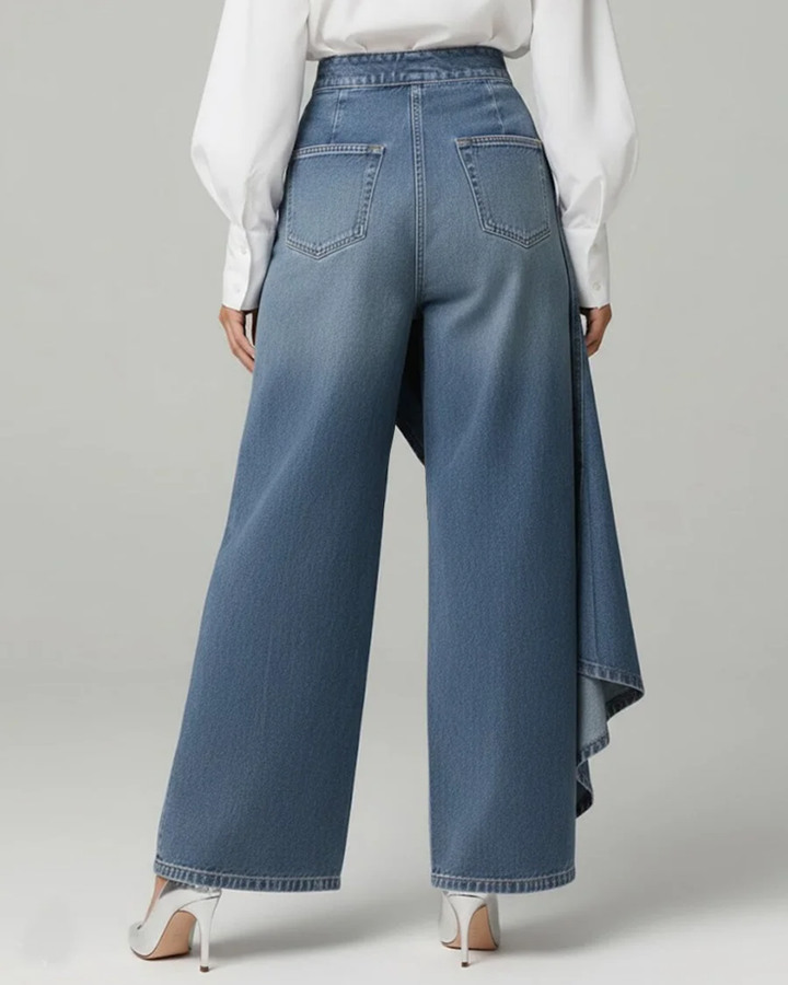 Aurora - Pantaloni avvolgenti in denim