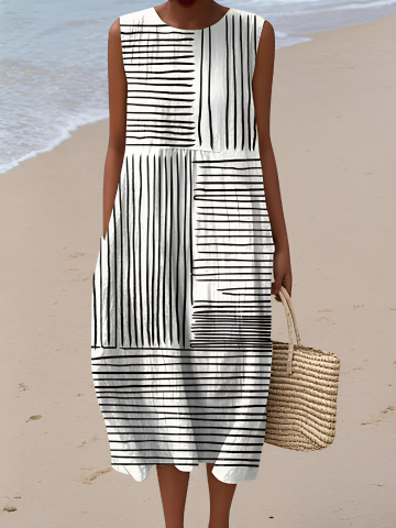 Ginevra | Rina Abito Midi Stampato