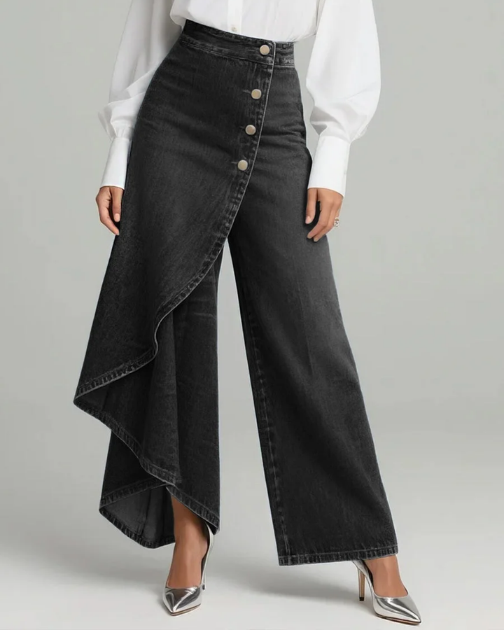 Aurora - Pantaloni avvolgenti in denim