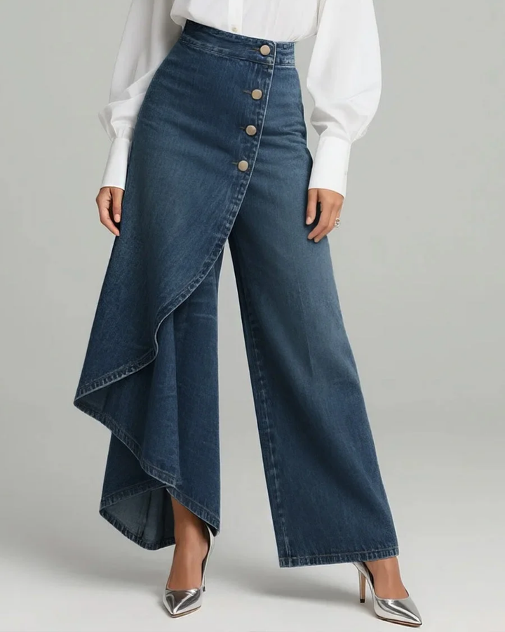 Aurora - Pantaloni avvolgenti in denim