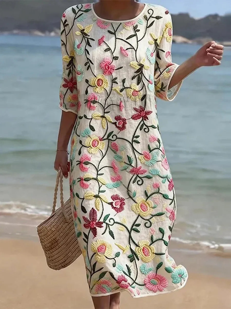 Aurora | Abito casual da donna con stampa floreale