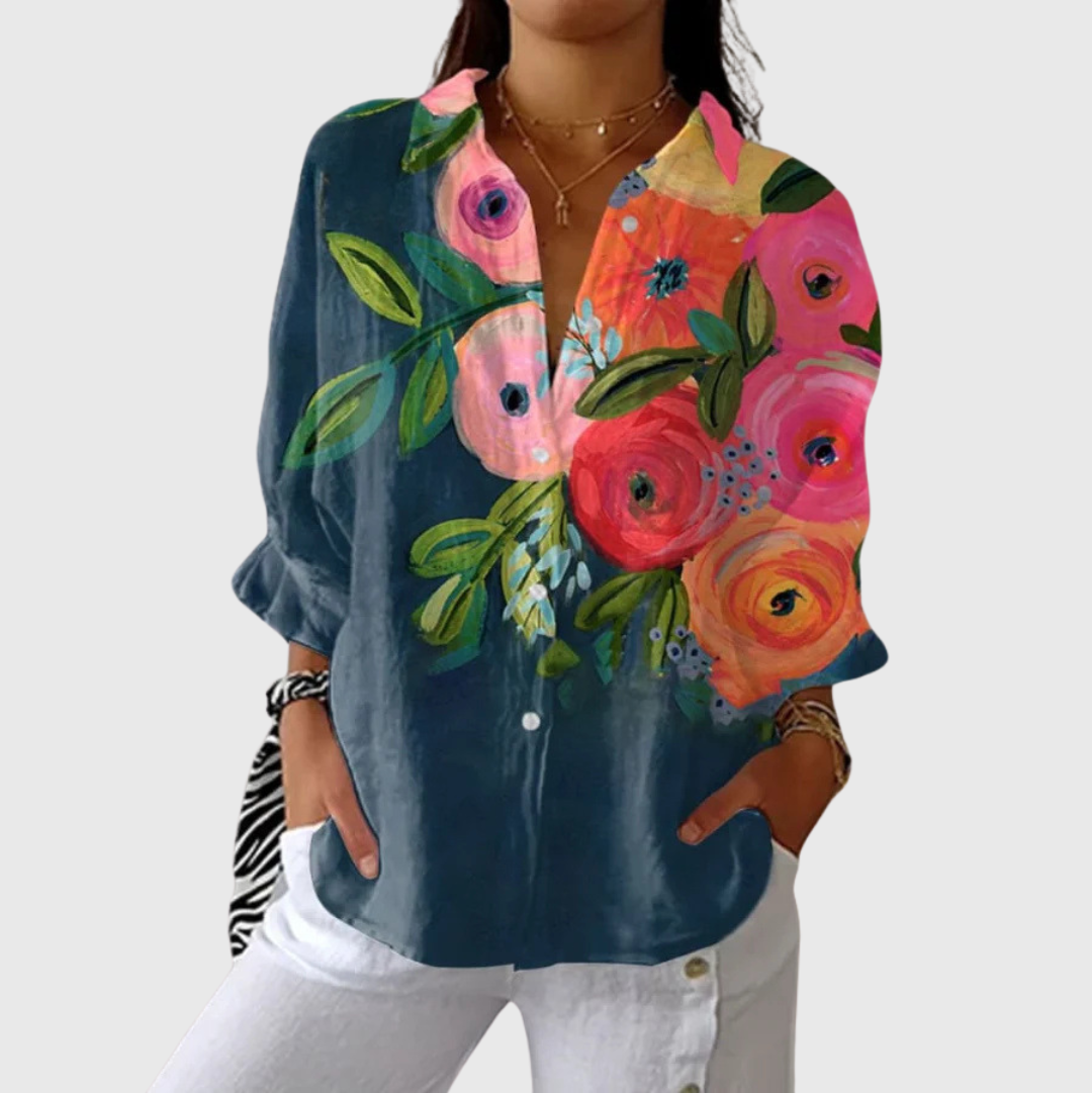 Costanza | Blusa leggera e colorata stampata