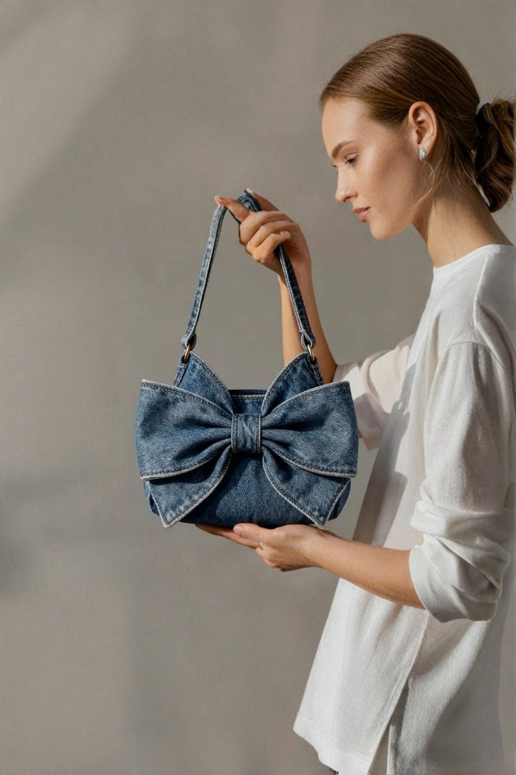 Manuela - Borsa rétro con fiocco