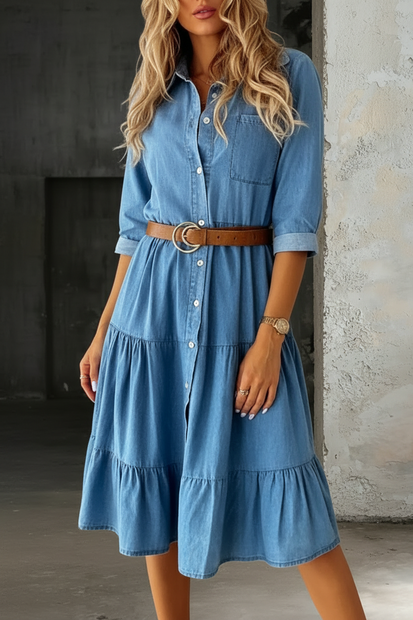 Roberta - Abito elegante e casual in jeans