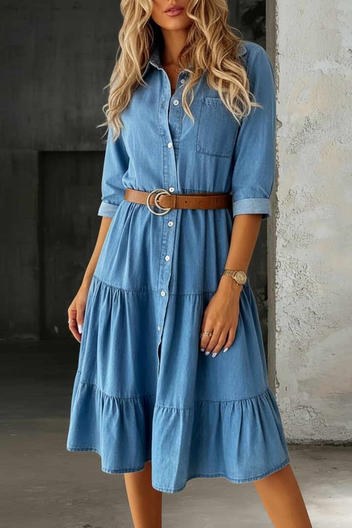 Roberta - Abito elegante e casual in jeans