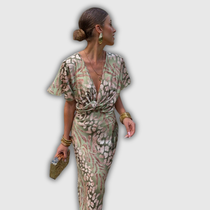 Chiara | Abito midi color rame