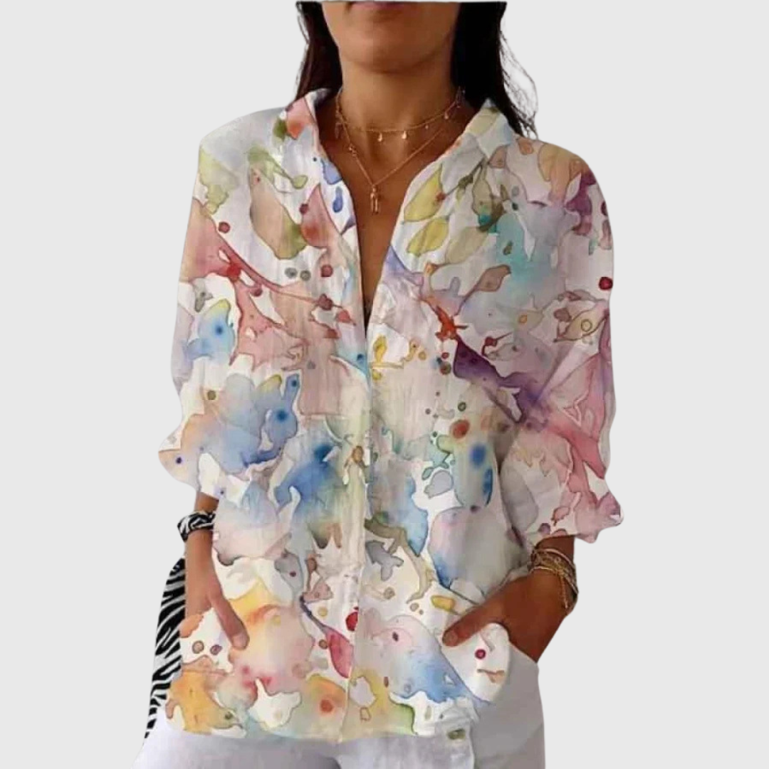Eleonora | Blusa leggera e colorata con stampa