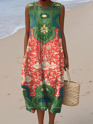 Eva | Vera Abito Midi Bohemien