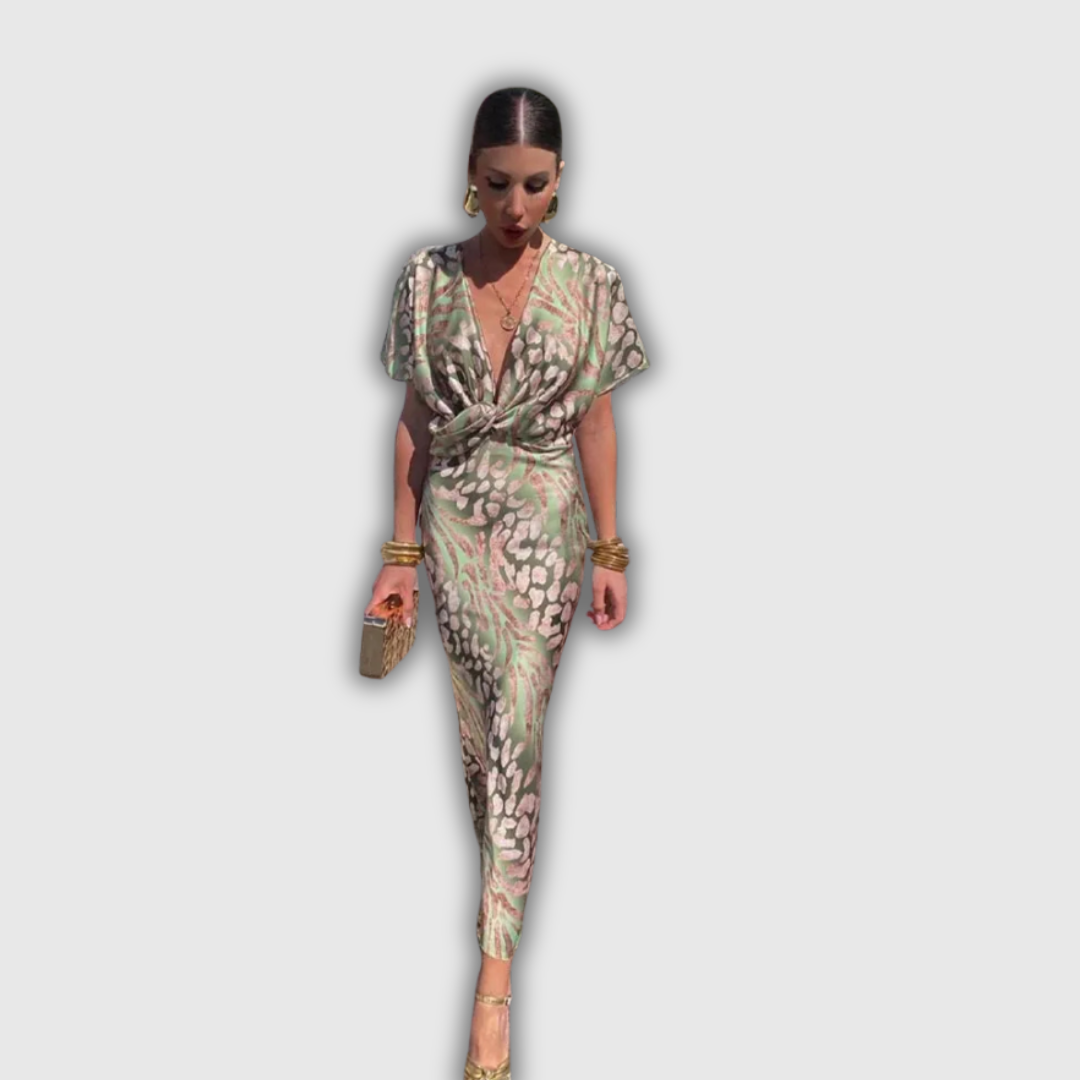 Chiara | Abito midi color rame