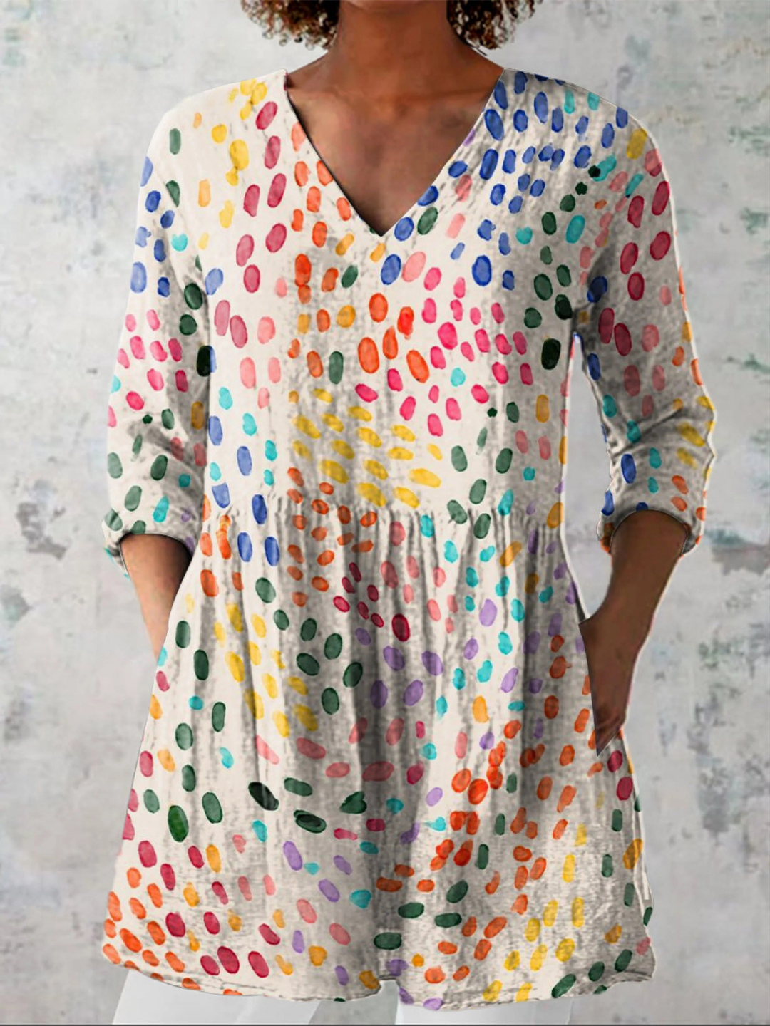 Ginevra | Blusa lunga con scollo a V