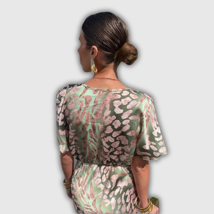 Chiara | Abito midi color rame