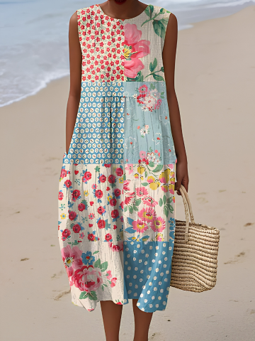 Sofia | Anna Abito Midi Patchwork
