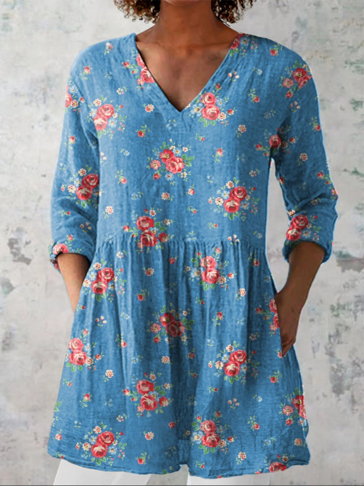 Gaia | Blusa lunga a V