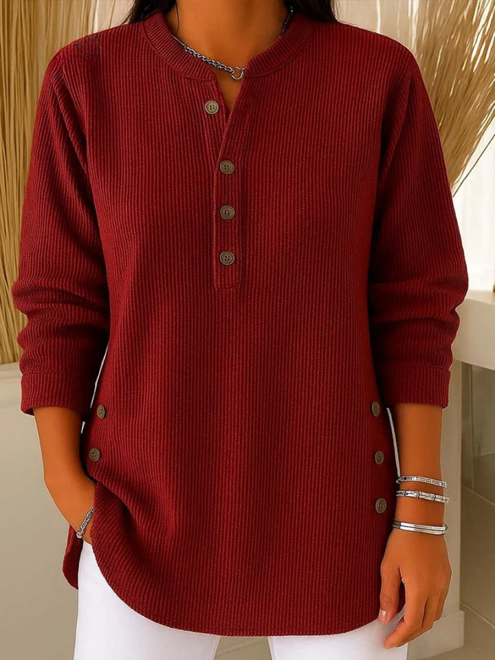 Livia | Maglione tunica con bottoni