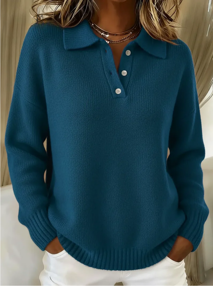 Maribel | Maglione in maglia con colletto polo