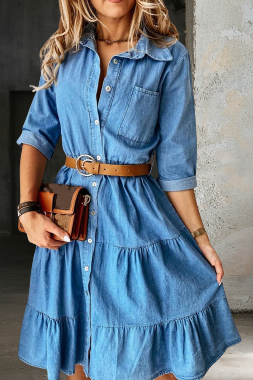 Roberta - Abito elegante e casual in jeans