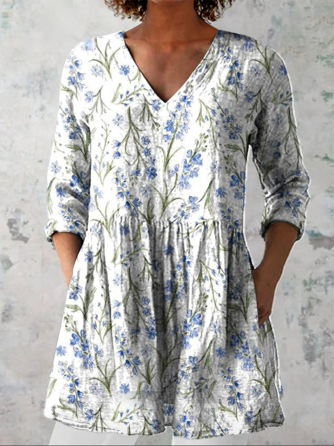 Matilde | Blusa lunga con scollo a V