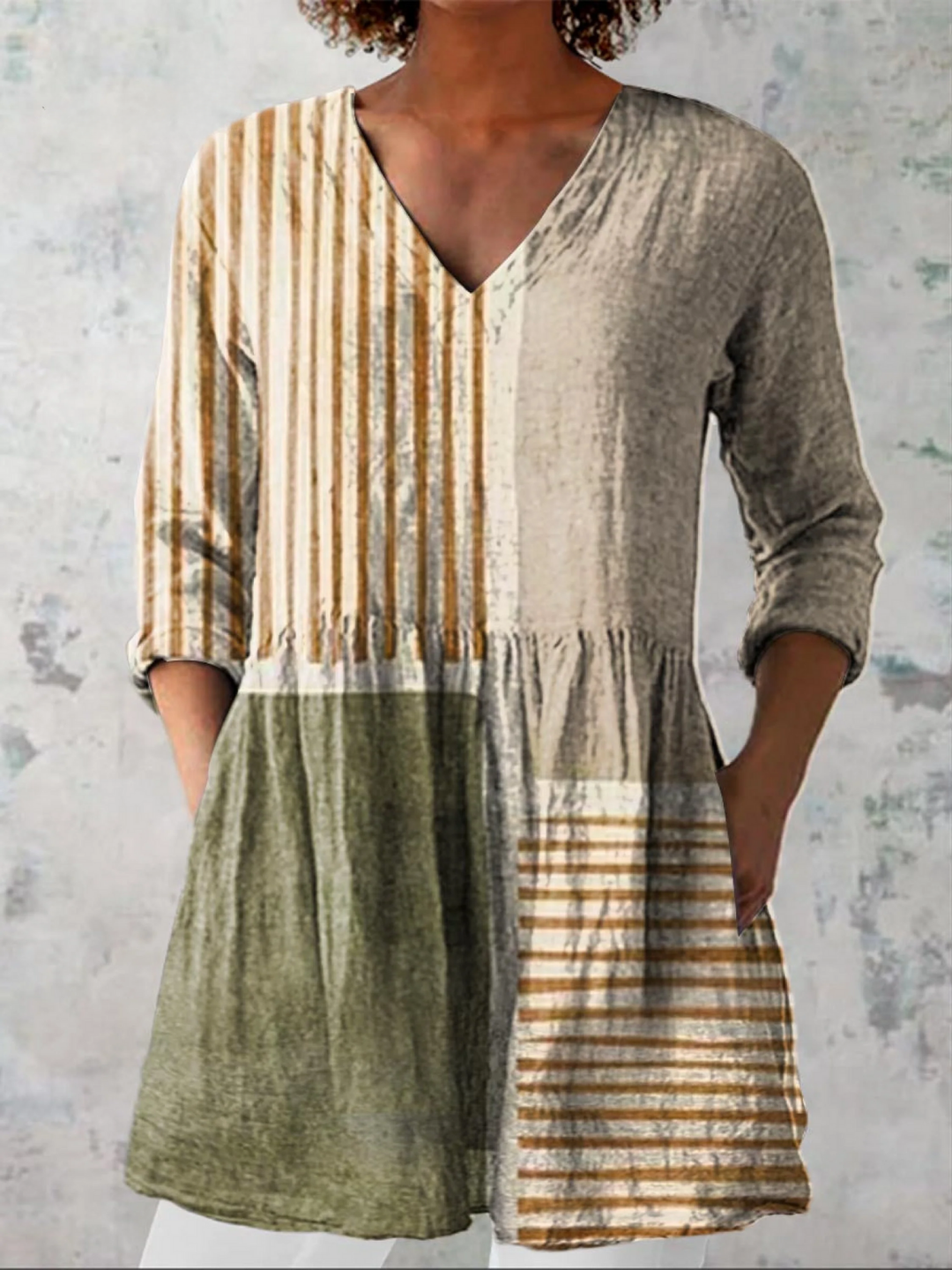 Greta | Blusa lunga a V