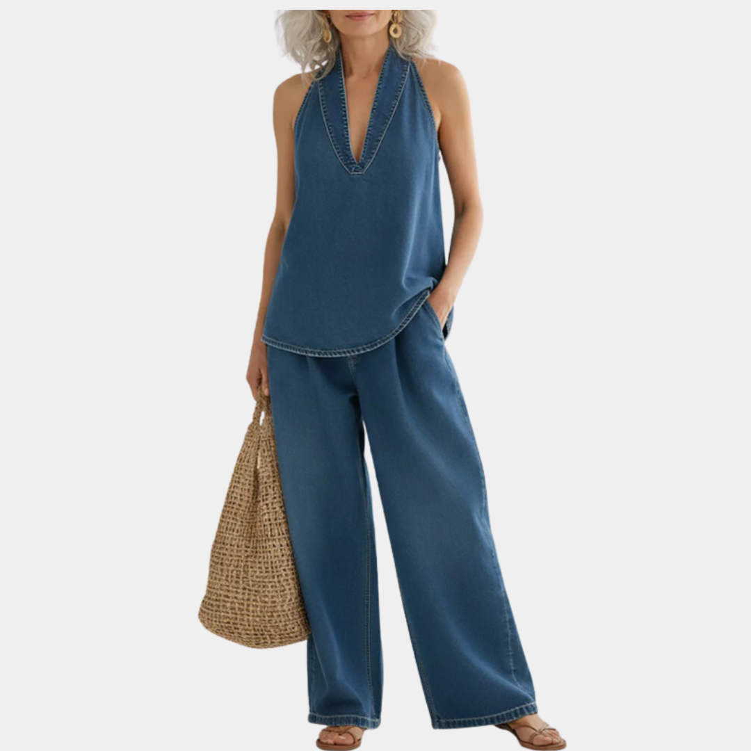 Vittoria - Completo due pezzi in denim