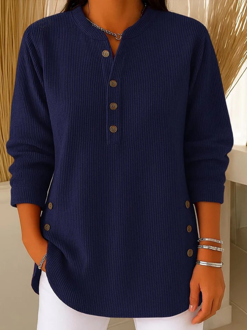 Livia | Maglione tunica con bottoni