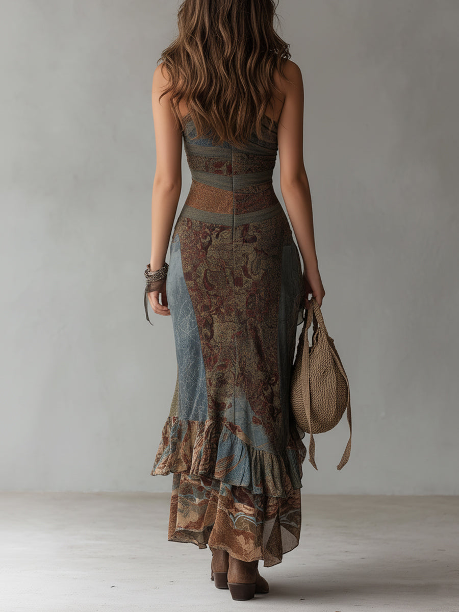 Erica | Abito Maxi Floreale Vintage