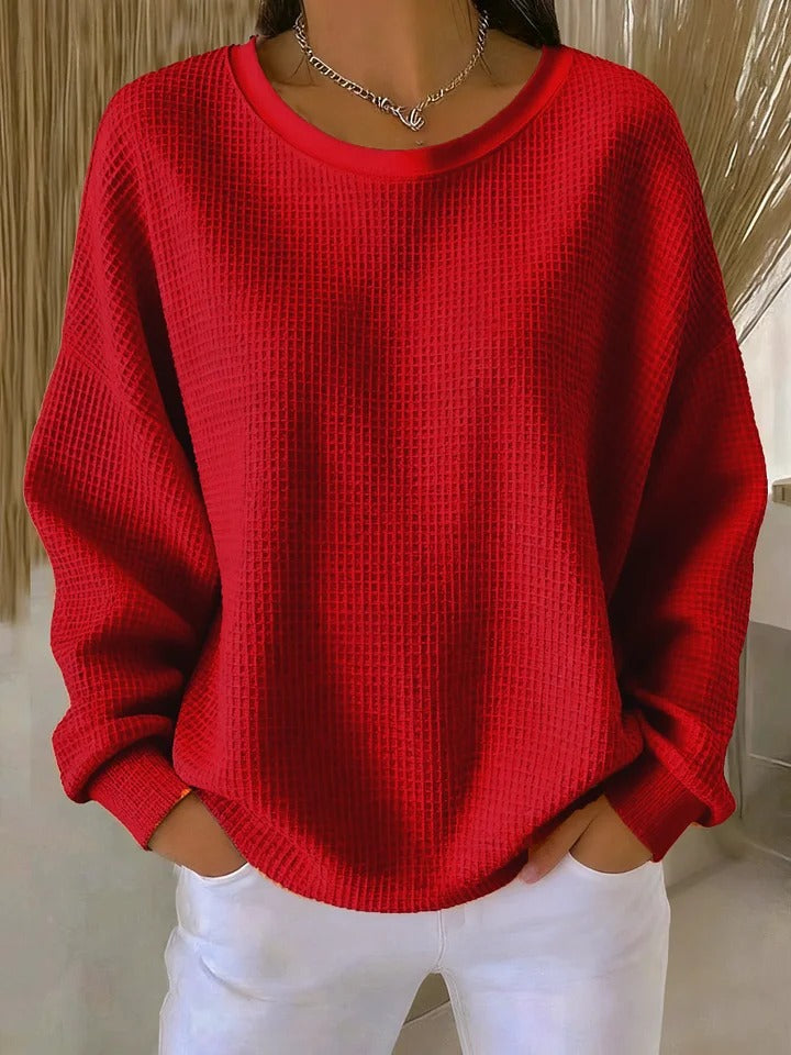 Eden | Maglione in maglia waffle