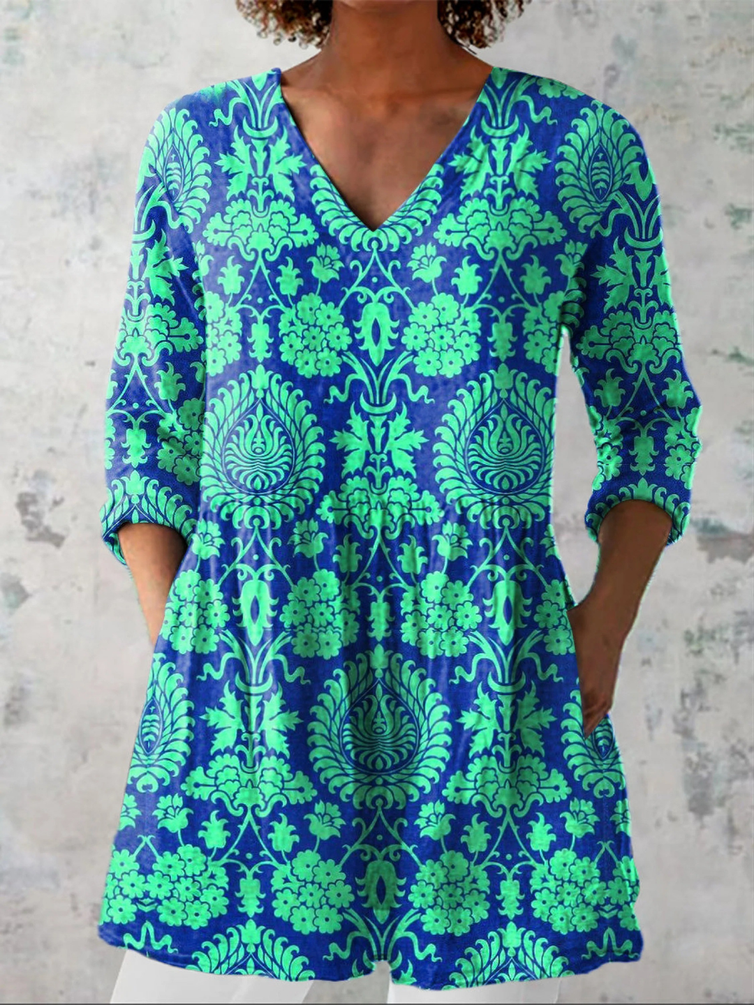 Chiara | Blusa lunga con scollatura a V