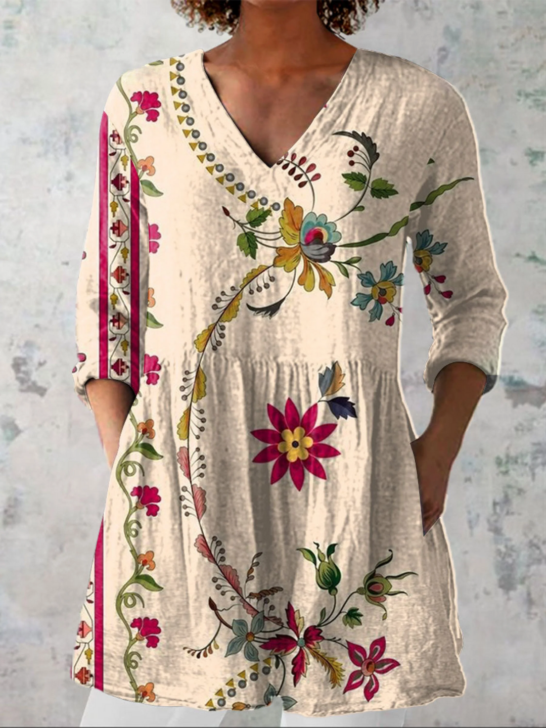 Aurora | Blusa lunga a V