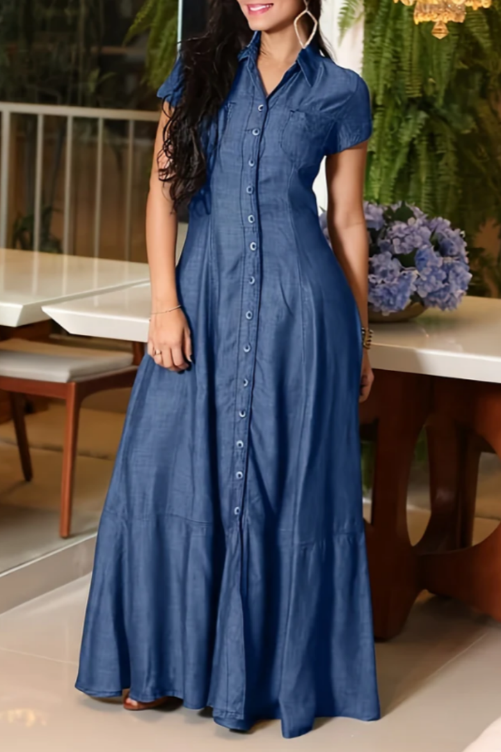 Paola - Abito lungo in jeans