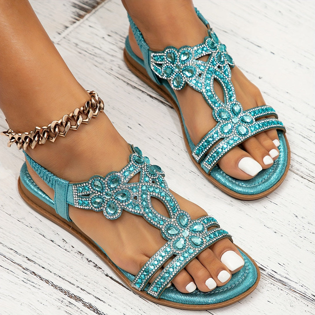 Carlotta | Sandali ortopedici con cristalli