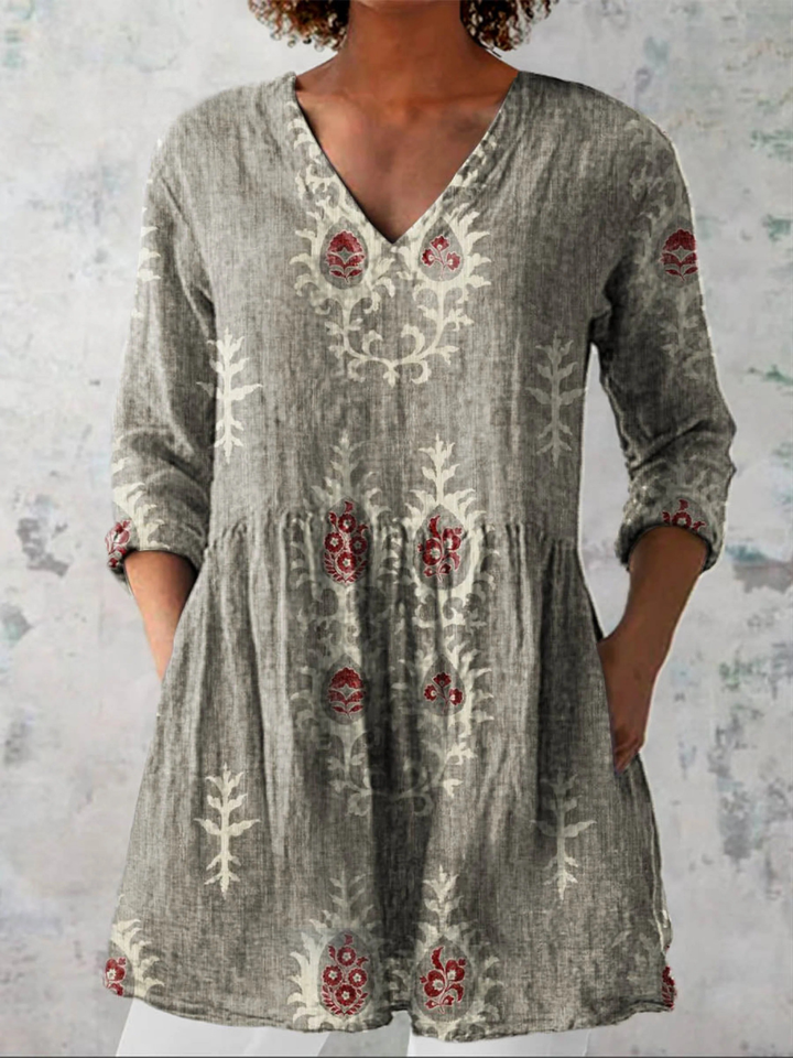 Rebecca | Blusa lunga con scollatura a V