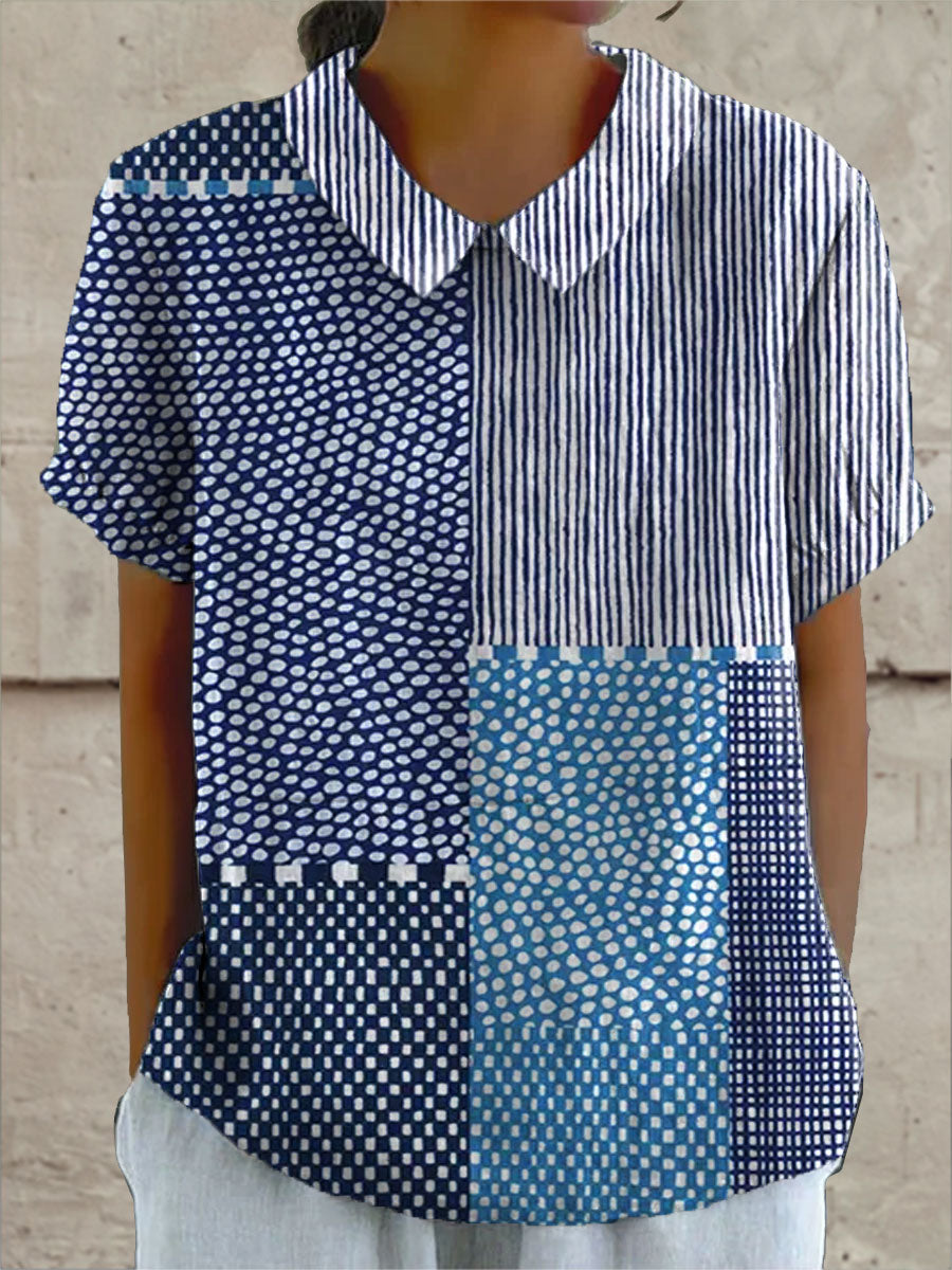 Carlotta | Camicia con Stampa Patchwork