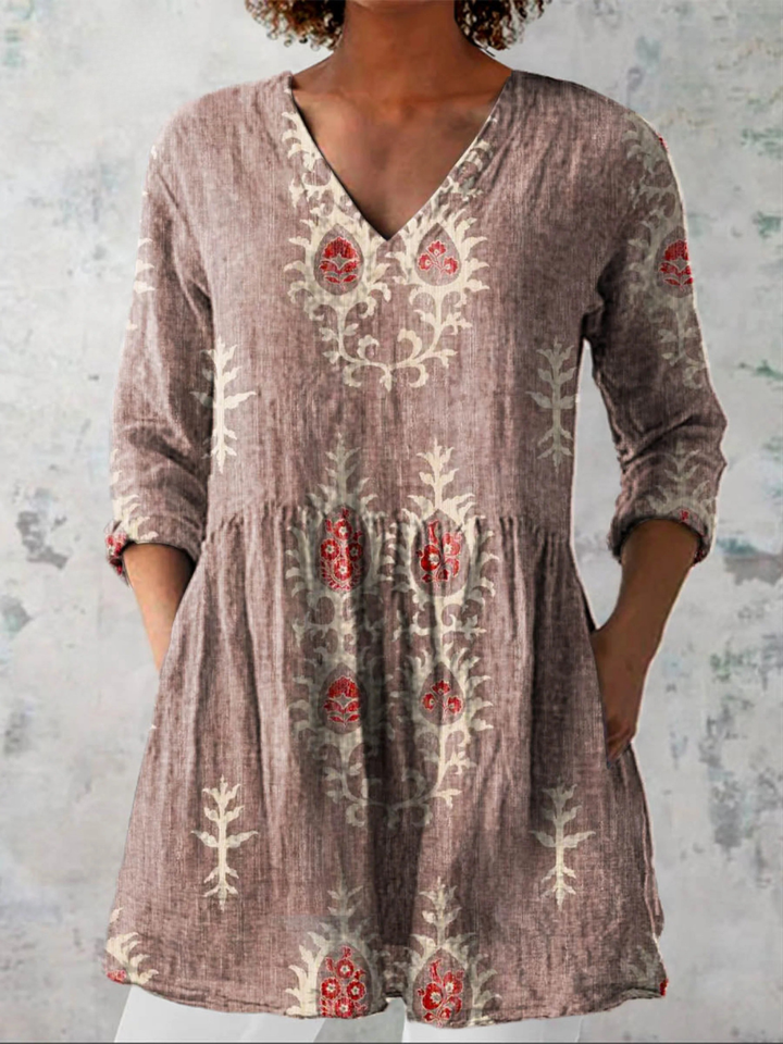 Rebecca | Blusa lunga con scollatura a V