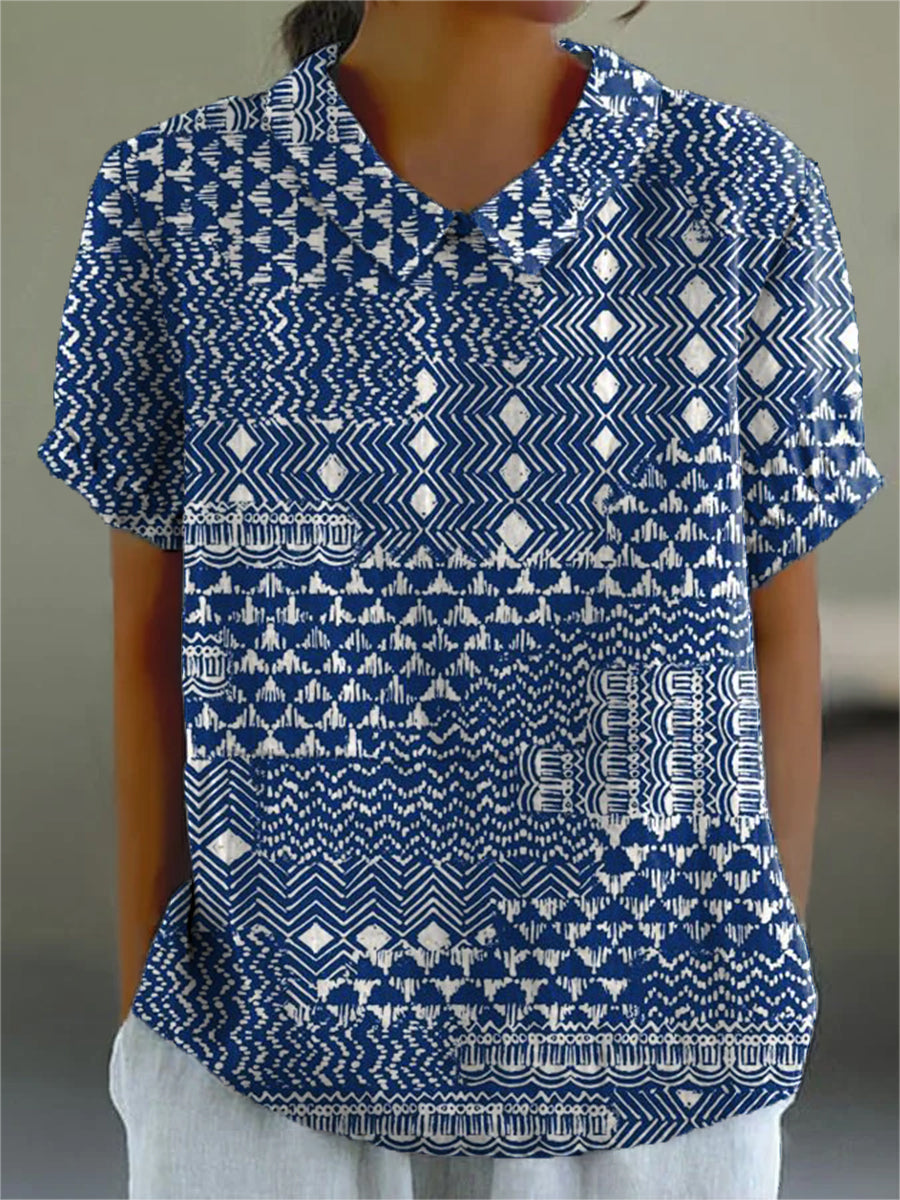 Aurora | Camicia con Stampa Tribale