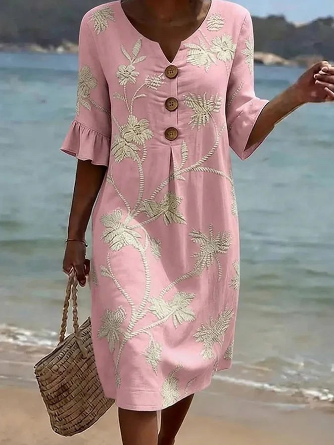 Lavinia | Abito casual da donna con stampa floreale