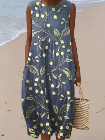Stella | Mara Abito Midi Floreale