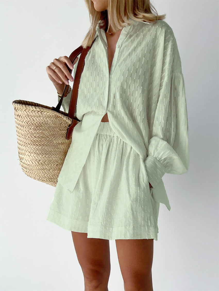 Stella | Completo Camicia e Pantaloni Corti Leggeri