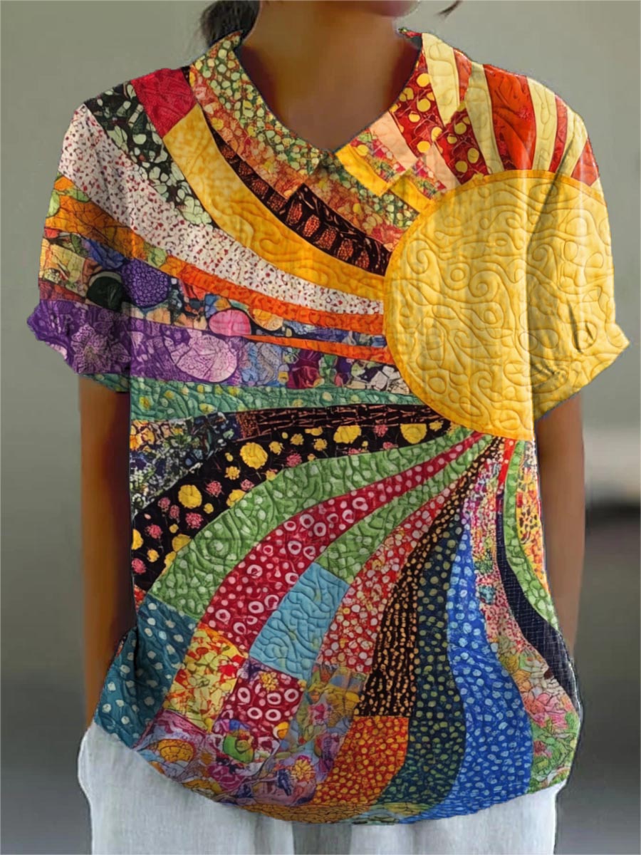 Camilla | Camicia Patchwork Sunburst