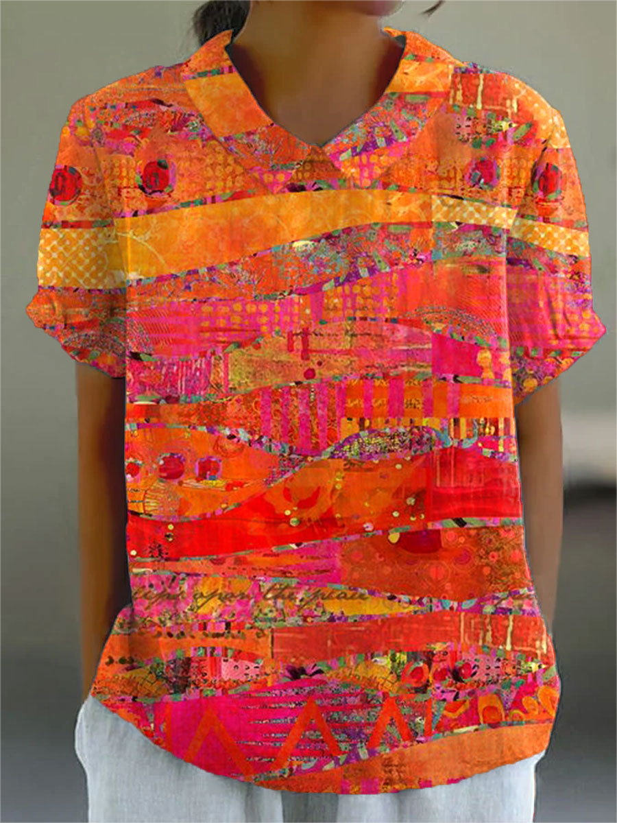 Penelope | Camicia con Stampa Astratta