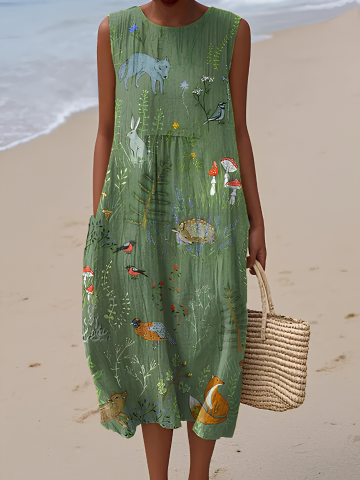 Cristina | Hope Woodland Midi Abito