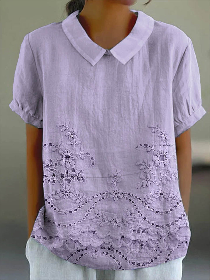 Valentina | Camicia Ricamata a Fiori