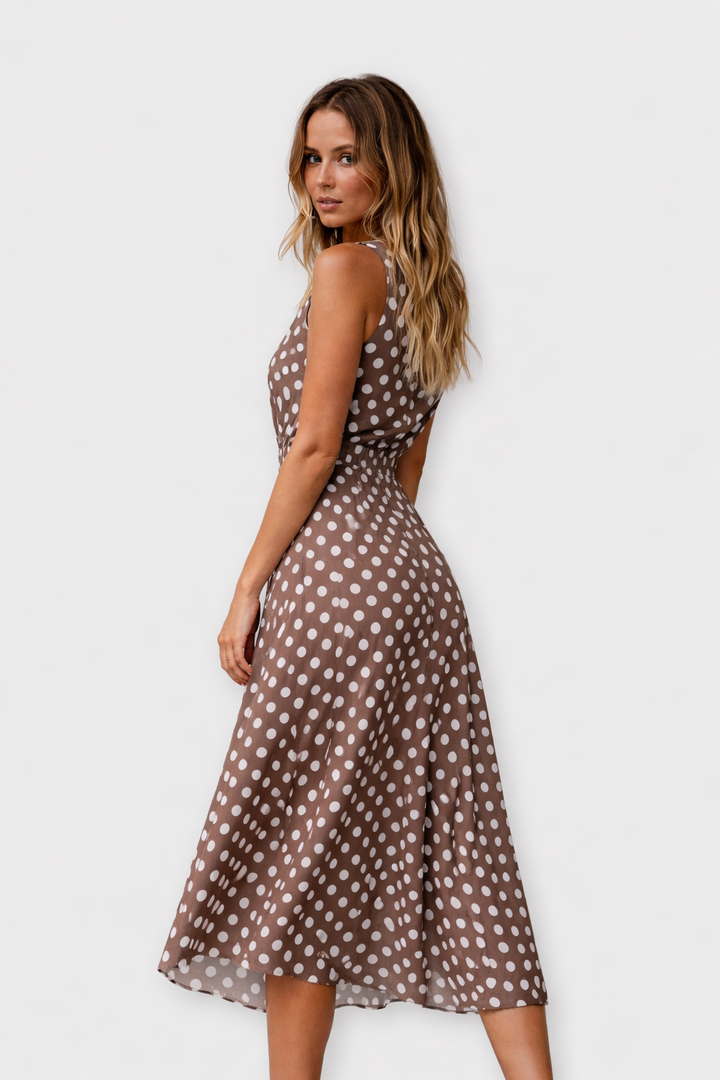 Dafne | Abito midi a pois