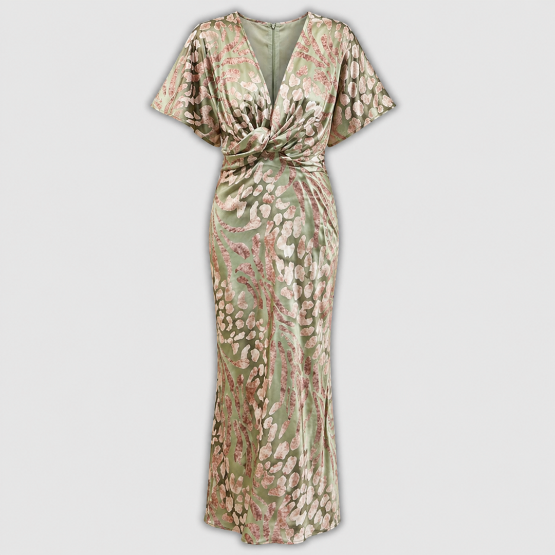 Chiara | Abito midi color rame