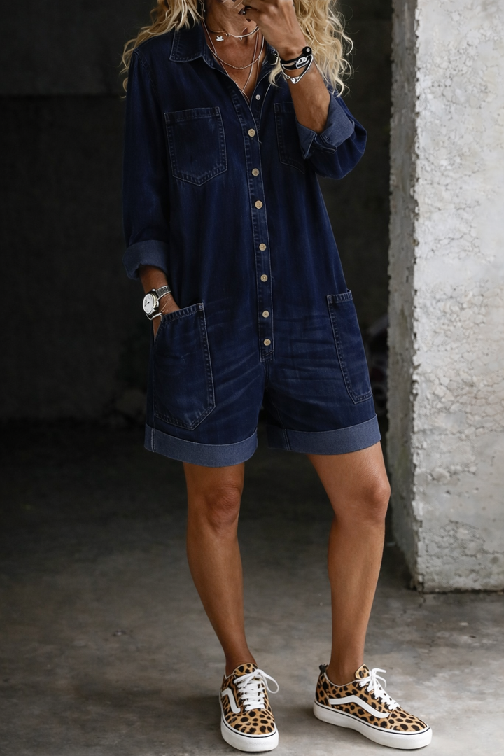 Francesca - Jumpsuit casual con shorts