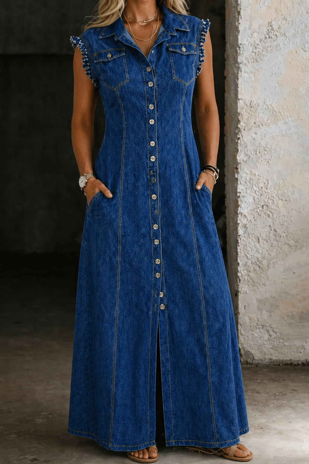 Debora - Abito in jeans taglie comode