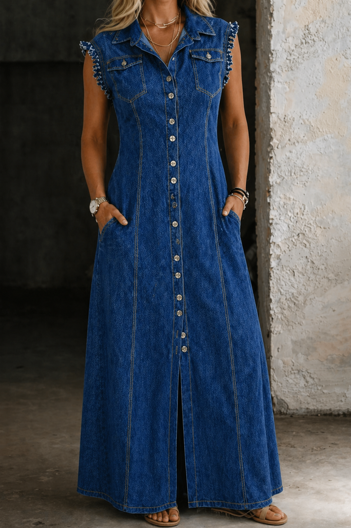 Debora - Abito in jeans taglie comode