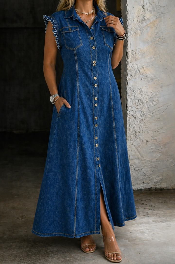 Debora - Abito in jeans taglie comode